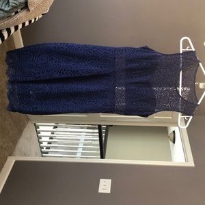Navy lace express dress